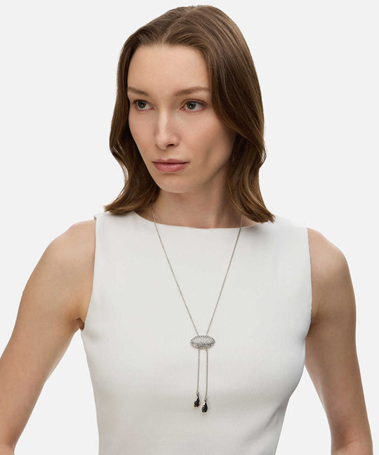 Rhinestone Drop Necklace