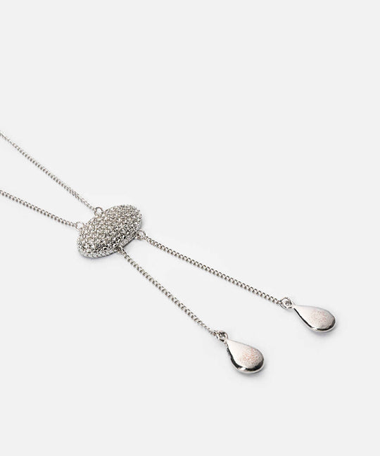 Rhinestone Drop Necklace