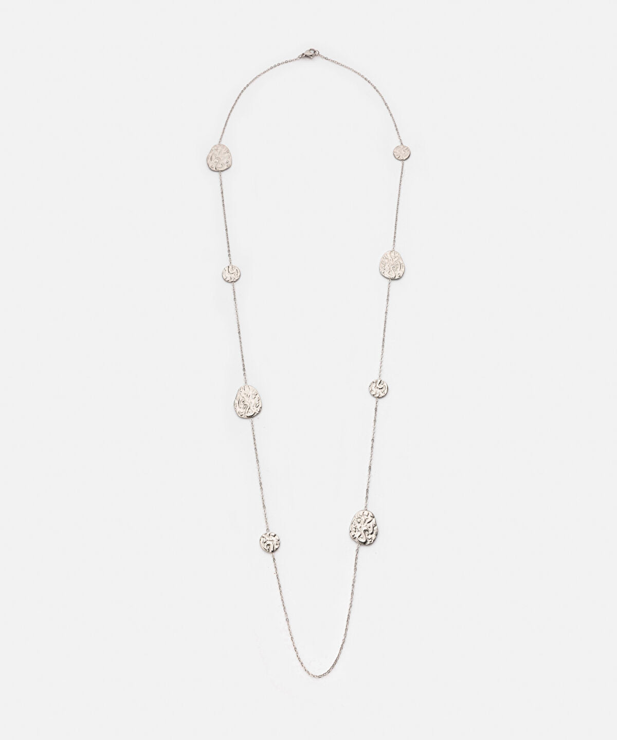 Textured Stainless Steel Necklace