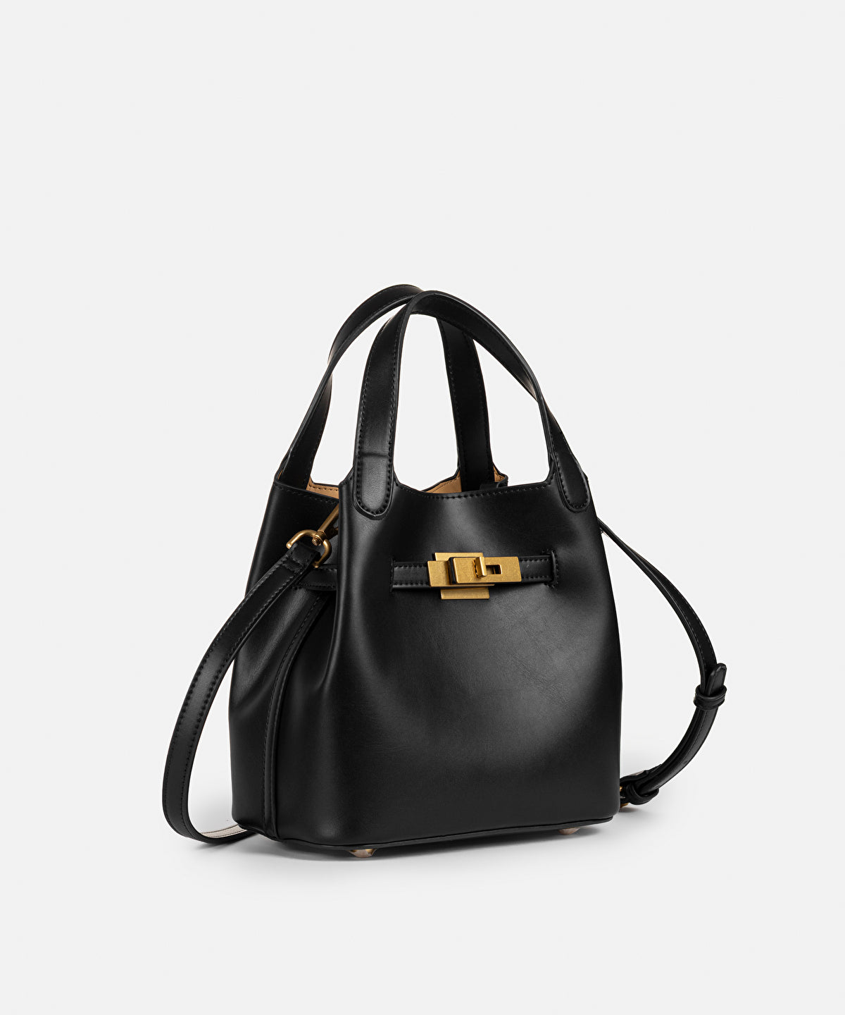 Zoomed Leather-Effect Bag