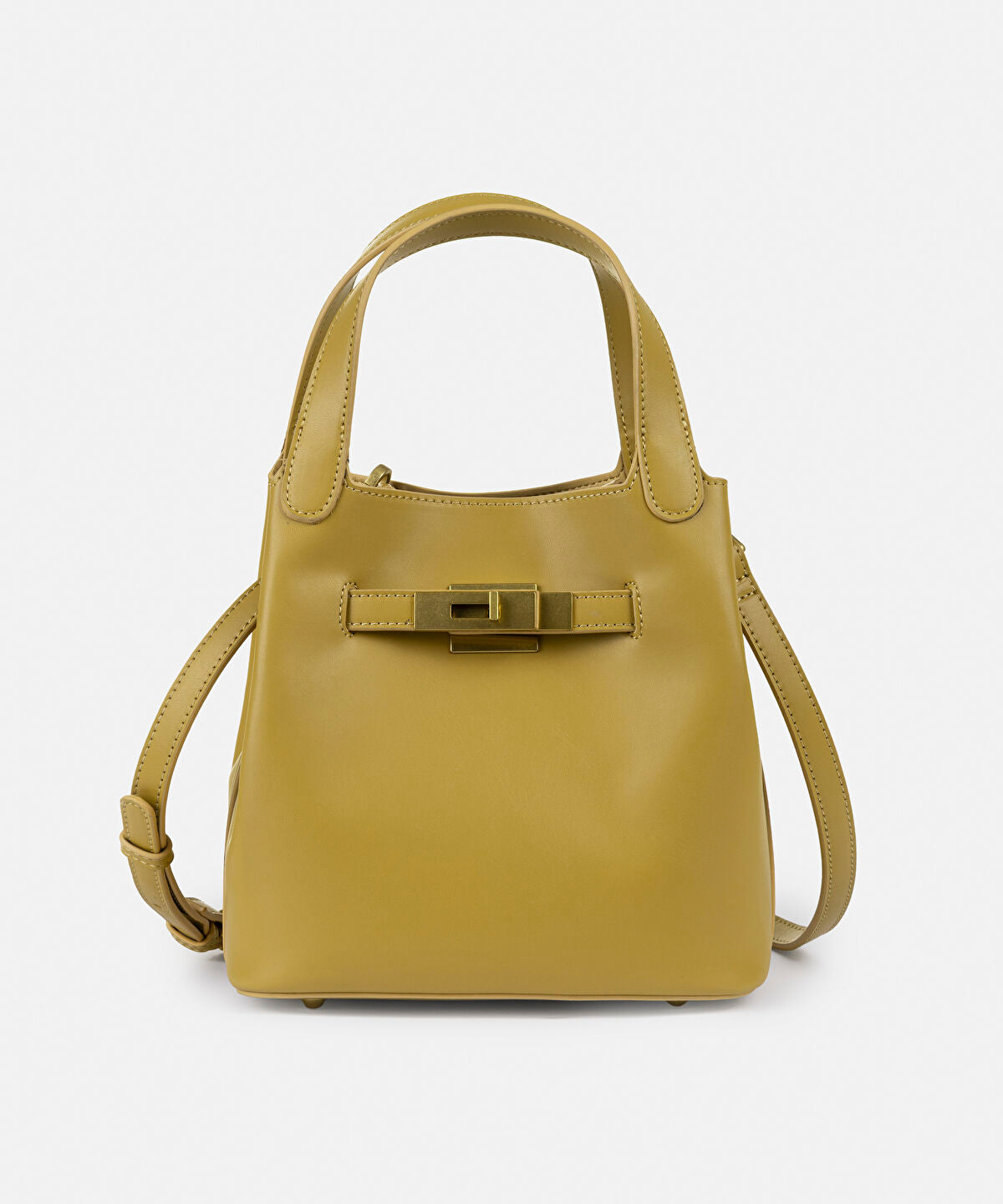 Zoomed Leather-Effect Bag