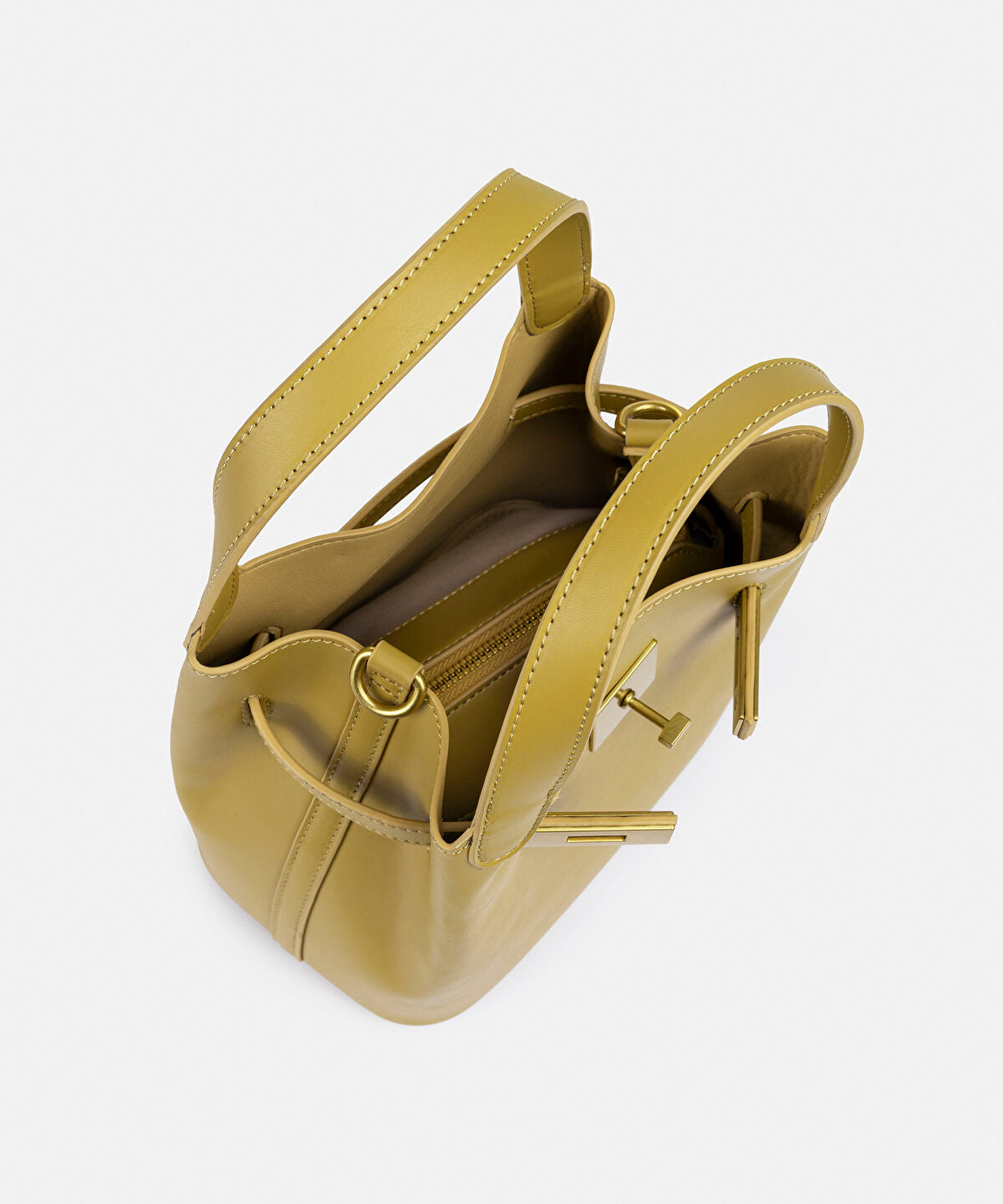 Zoomed Leather-Effect Bag