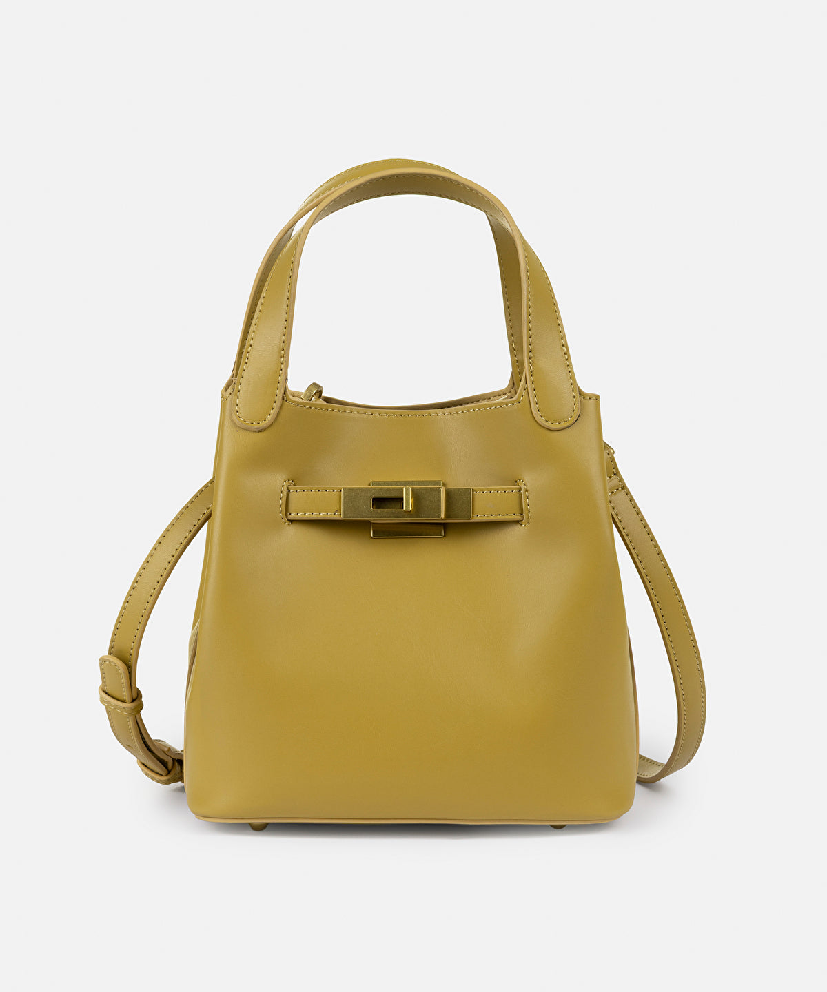 Zoomed Leather-Effect Bag