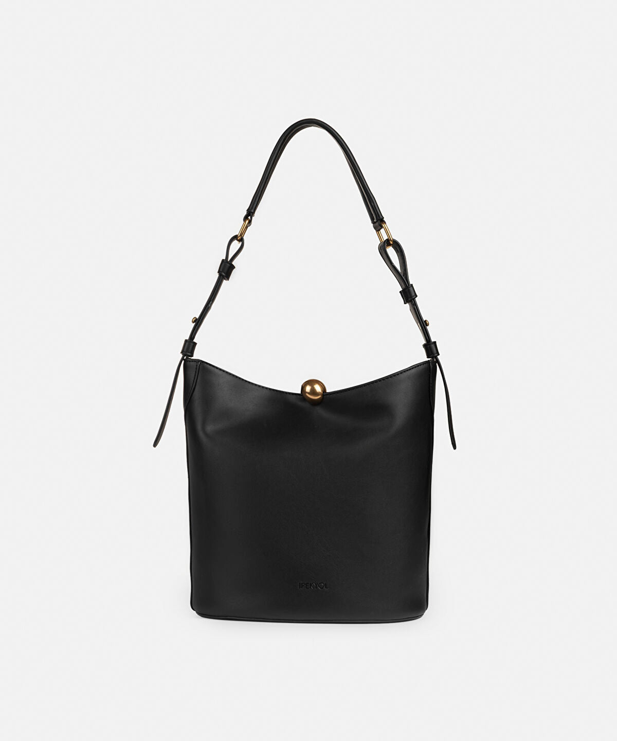 Zoomed Leather-Effect Bag with Buckle