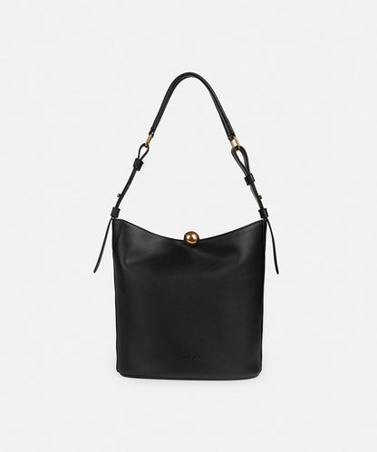 Leather-Effect Bag with Buckle