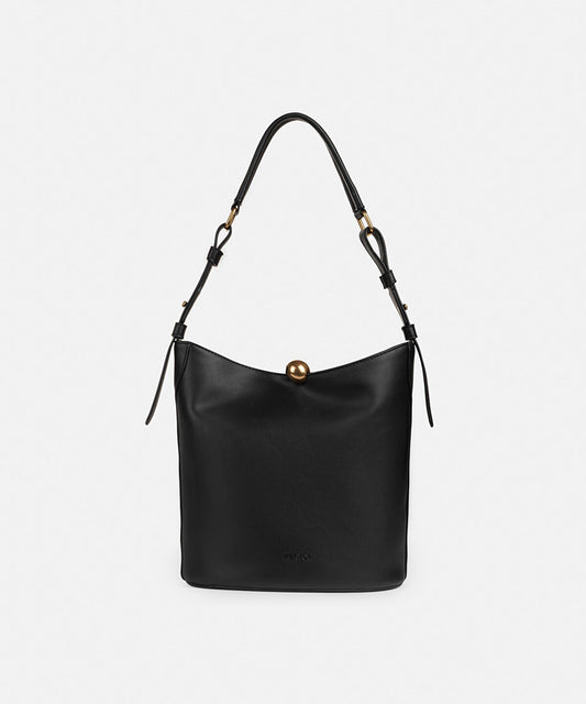 Leather-Effect Bag with Buckle
