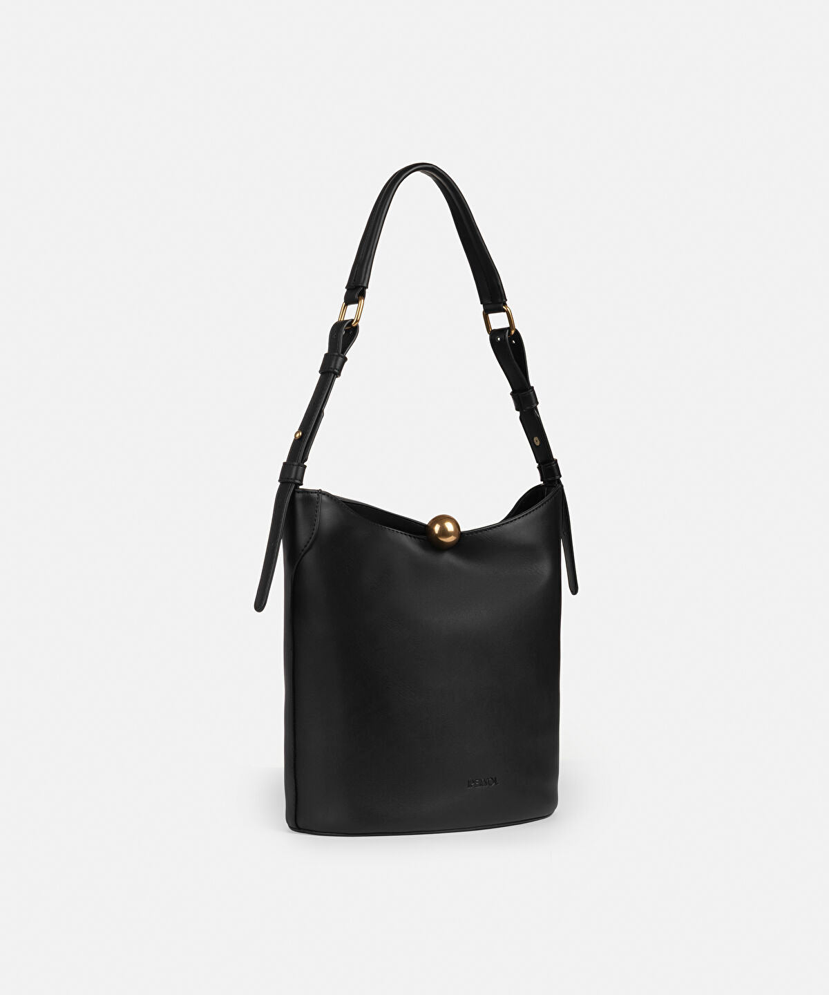 Zoomed Leather-Effect Bag with Buckle