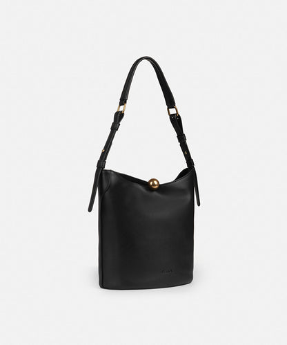 Leather-Effect Bag with Buckle