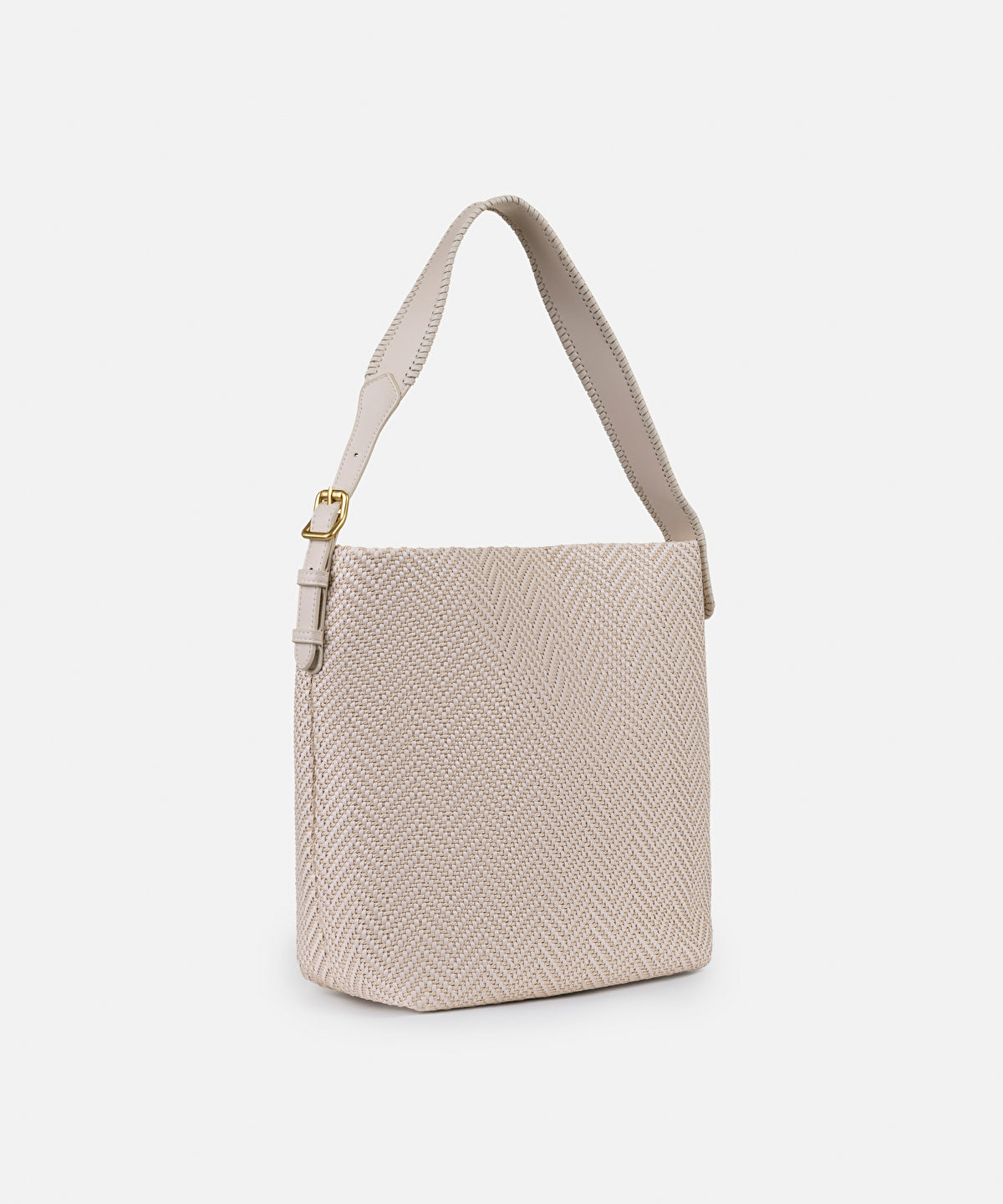 Zoomed Woven Shoulder Bag