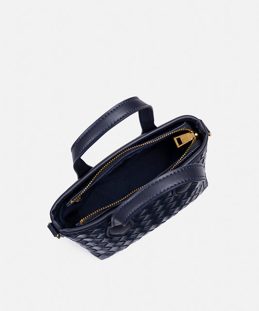 Lattice Top Handle Bag