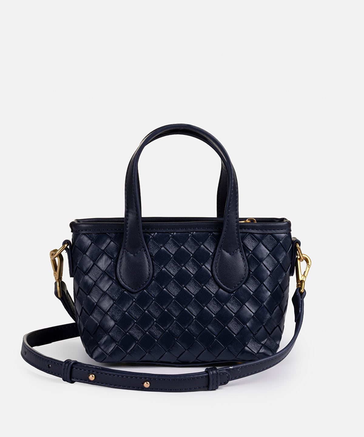 Zoomed Lattice Top Handle Bag