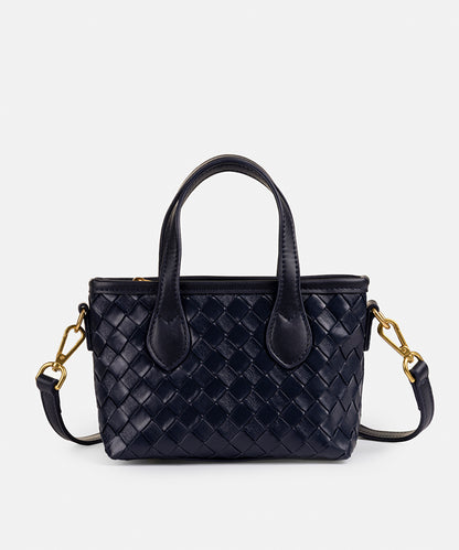 Lattice Top Handle Bag