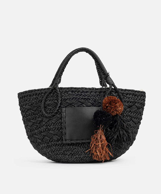 Contrast Tassel Bag