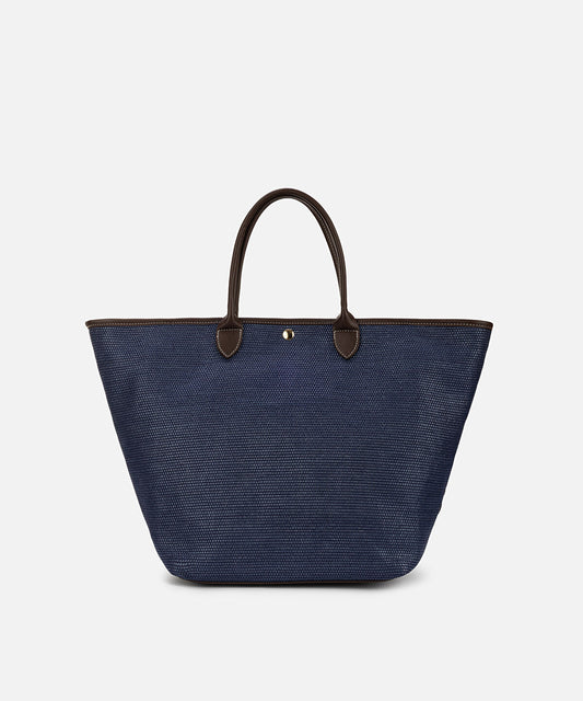 Colorblock Bag with Mini Pouch