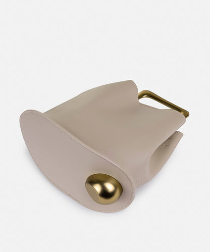 Leather-Effect Top Handle Bag