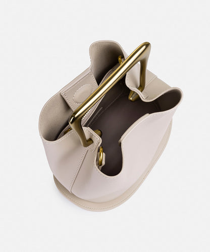 Leather-Effect Top Handle Bag