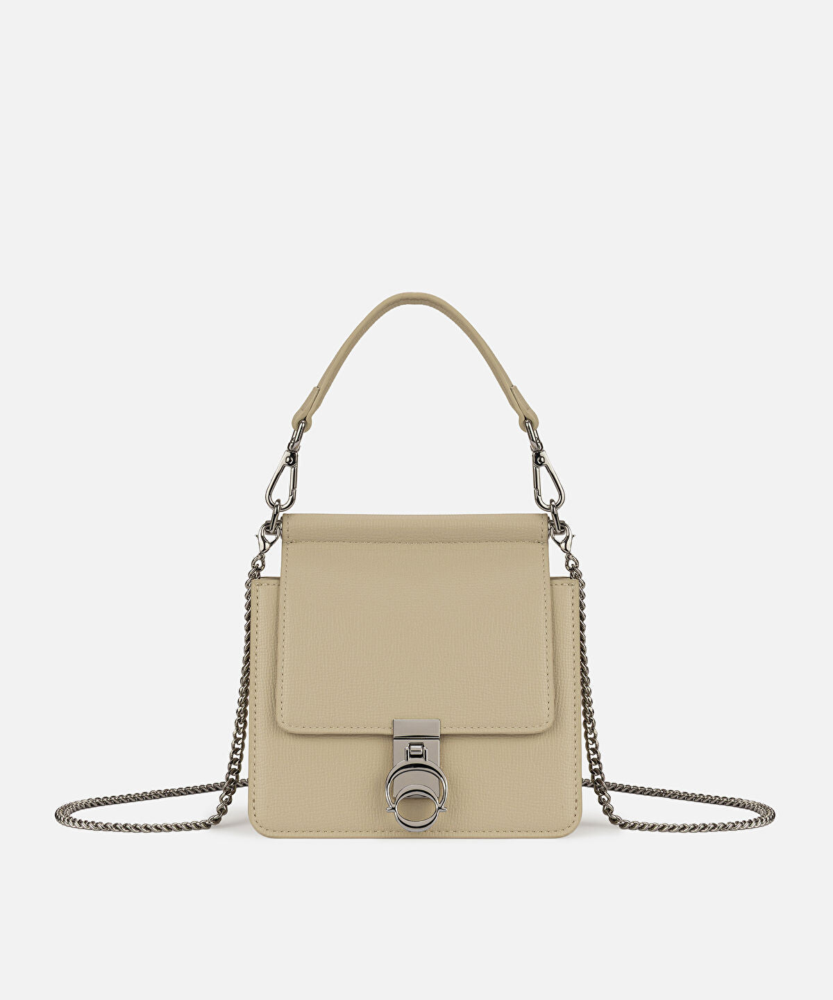 Zoomed Locket Leather-Effect Bag