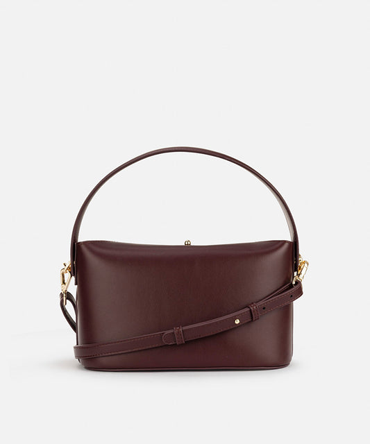 Beaded Strap Leather Effect Bag