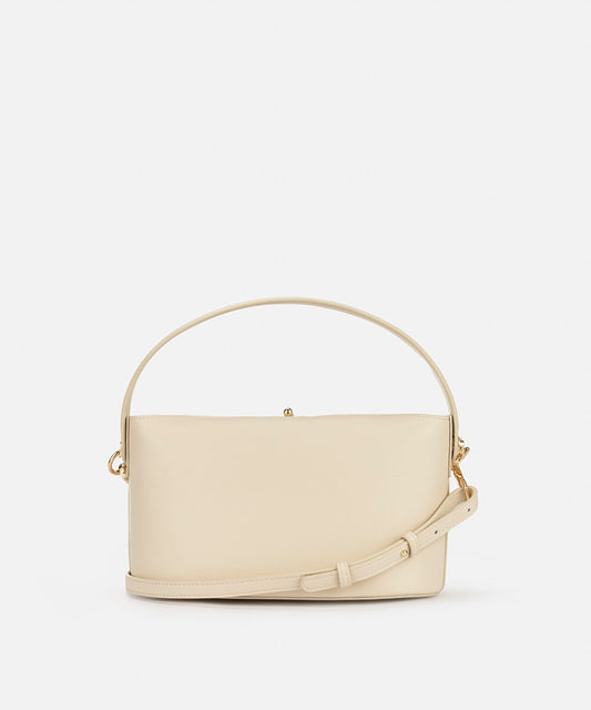 Beaded Strap Leather Effect Bag