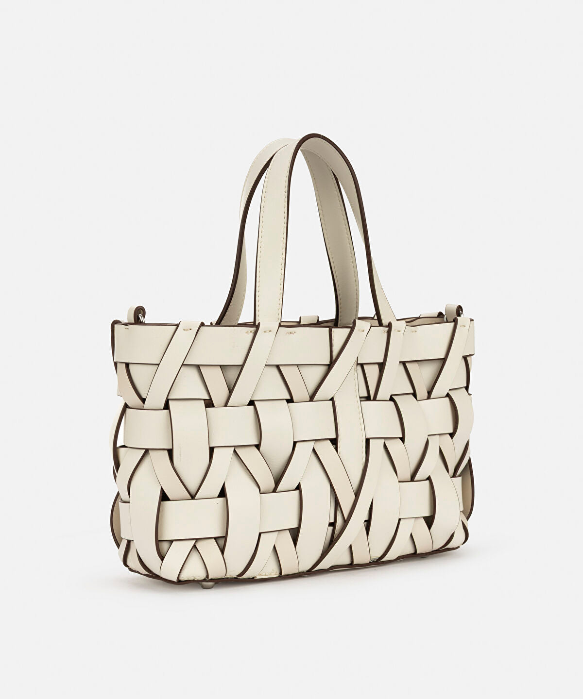 Zoomed Double Handle Woven Bag