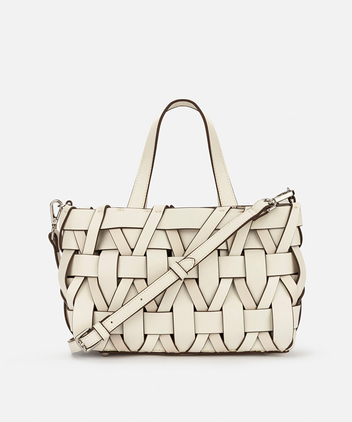 Zoomed Double Handle Woven Bag