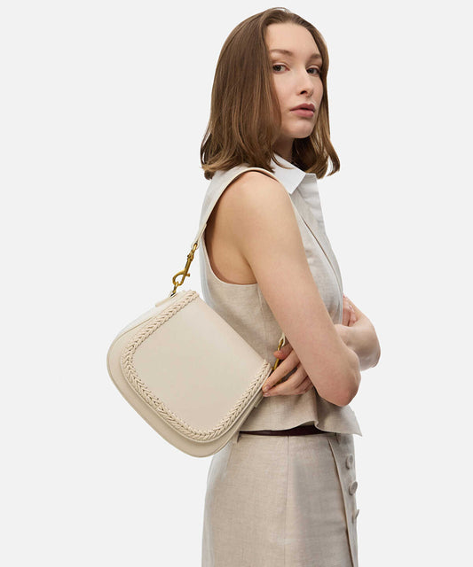Craft Leather-Effect Shoulder Bag