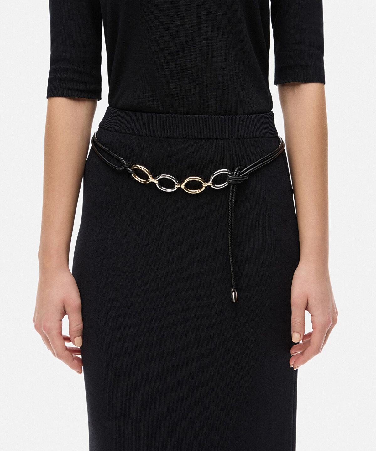 Zoomed Multi-Piece Cord Belt
