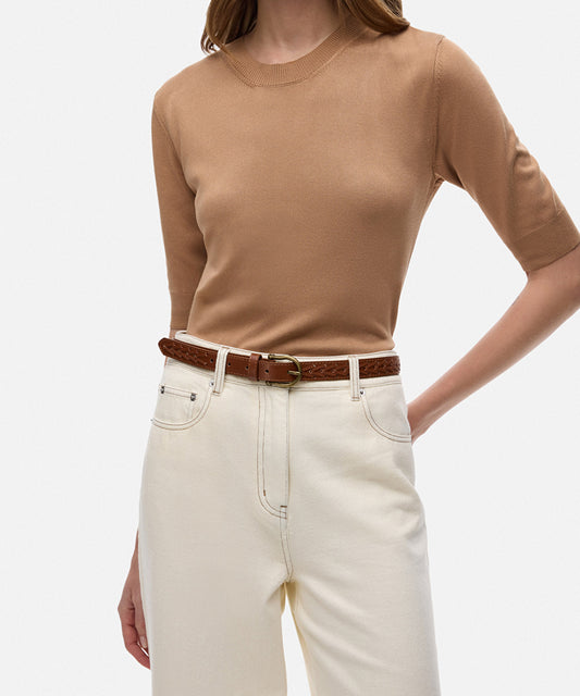 Belt with Decorative Stitching