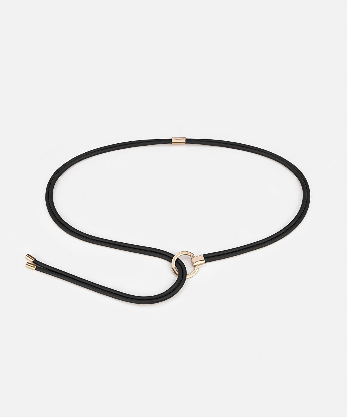 Zoomed Cord Belt with Round Buckle