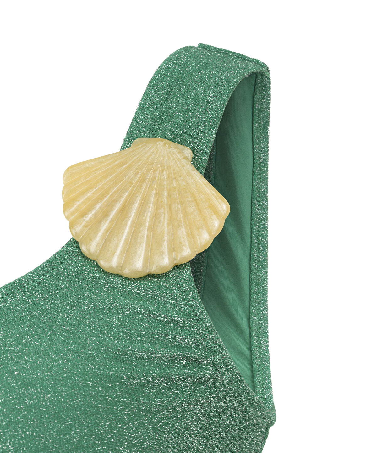 Color-Block Lurex Swimsuit