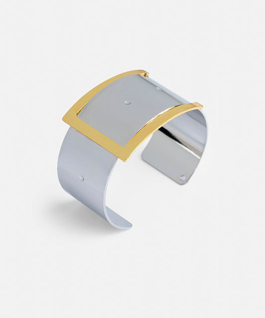 Two-Tone Rigid Bracelet