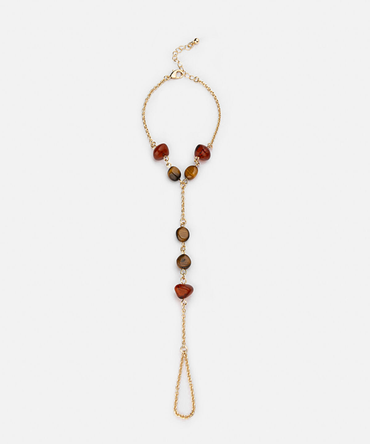 Zoomed Beaded Hand Chain Bracelet