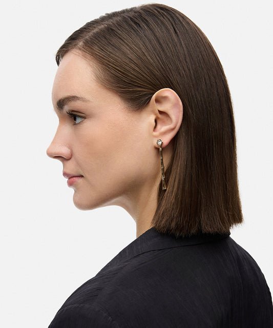 Rhinestone Embellished Earrings