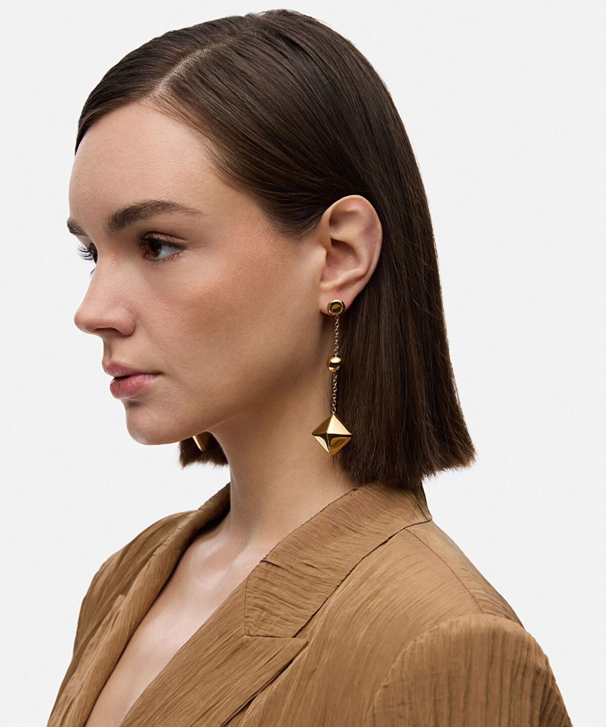 Zoomed Combined Chain Earrings