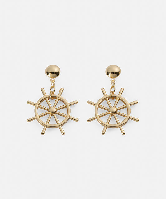 Ship Wheel Earrings
