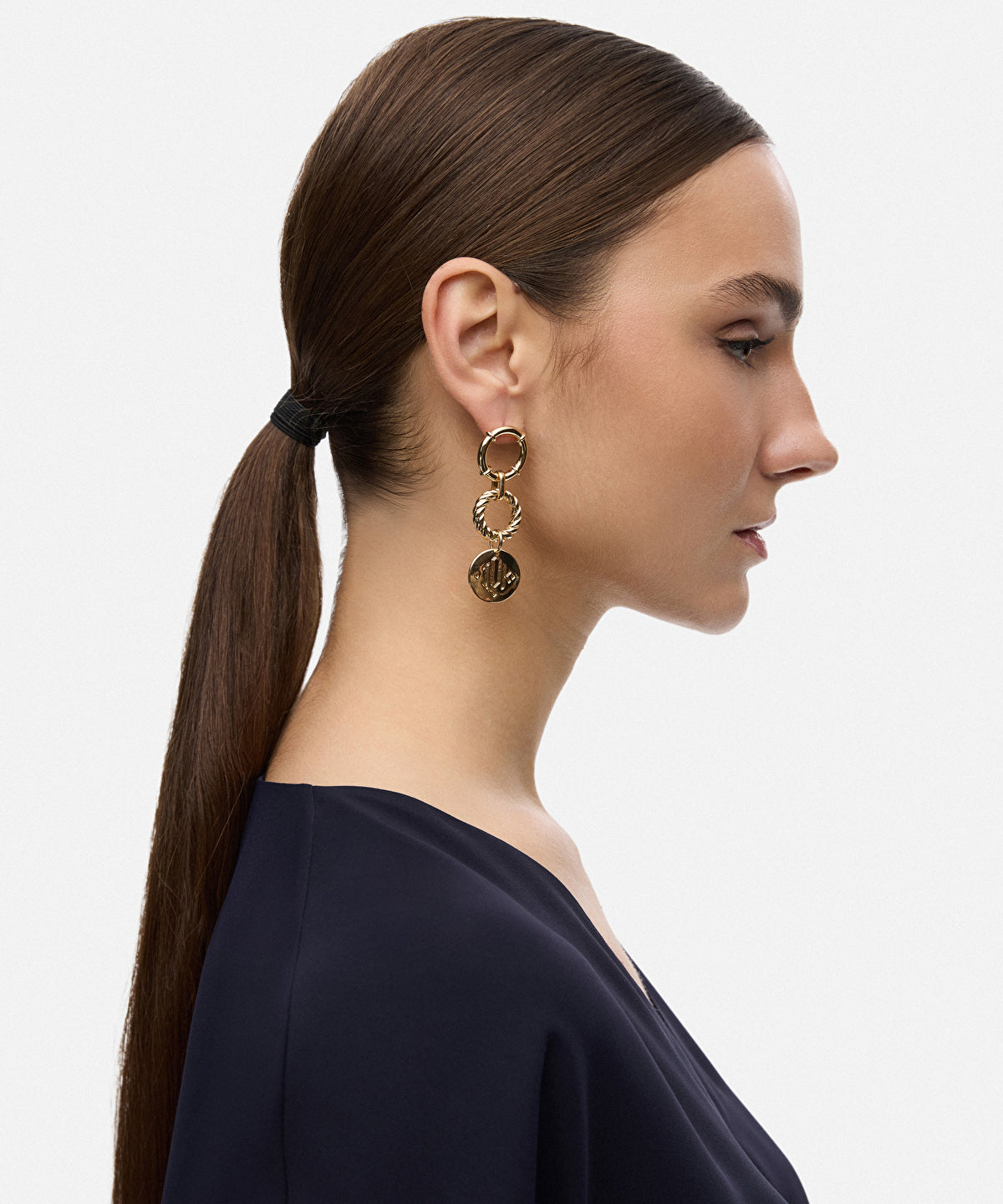 Zoomed Dangle Asymmetrical Earrings