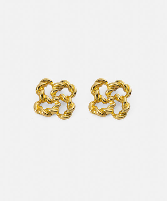 Interlocking Textured Earrings