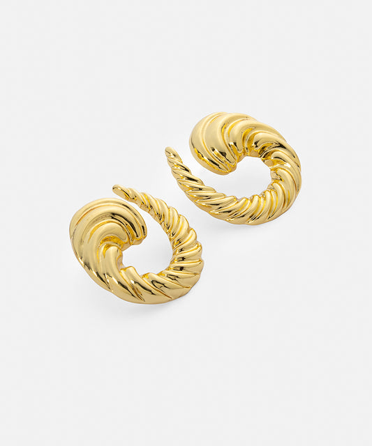 Textured Spiral Earrings