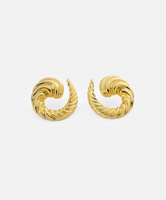 Textured Spiral Earrings
