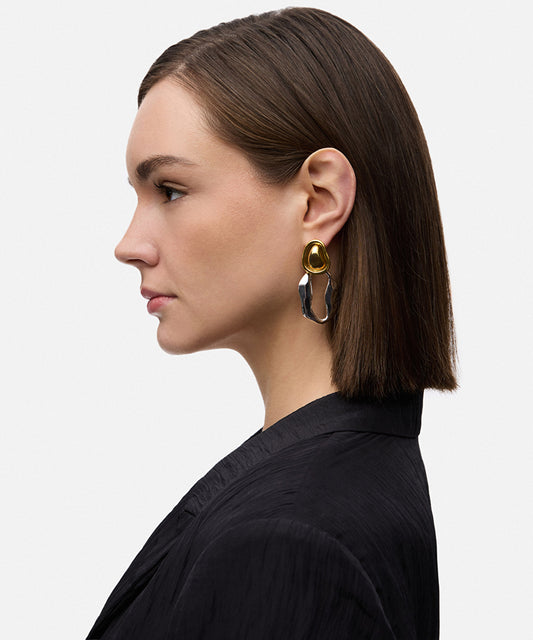 Two-Tone Earrings