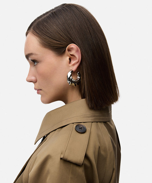 Textured Hoop Earrings