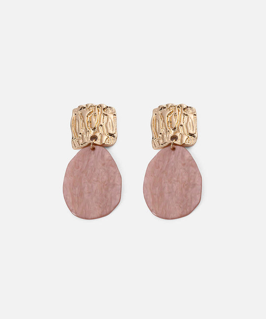 Combined Textured Resin Earrings