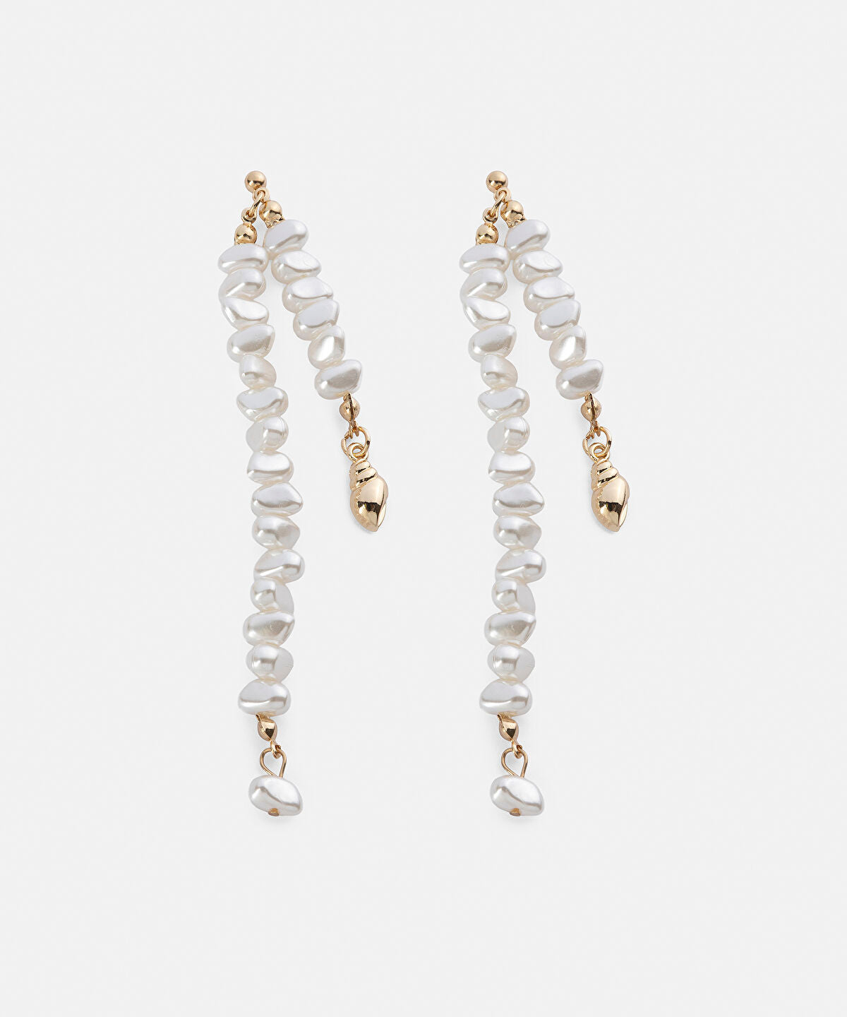 Faux Pearl Dangle Earrings