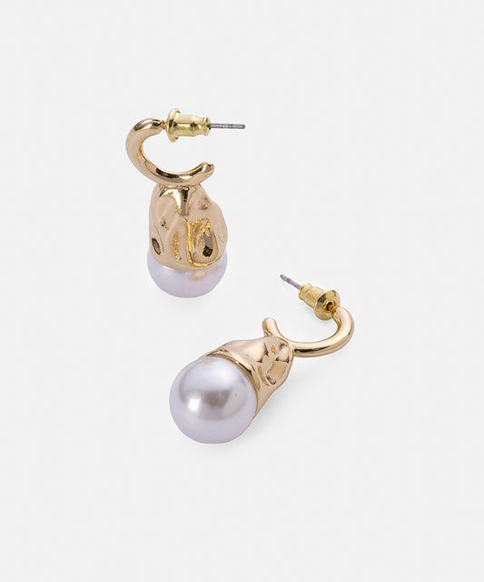 Faux Pearl Drop Earrings