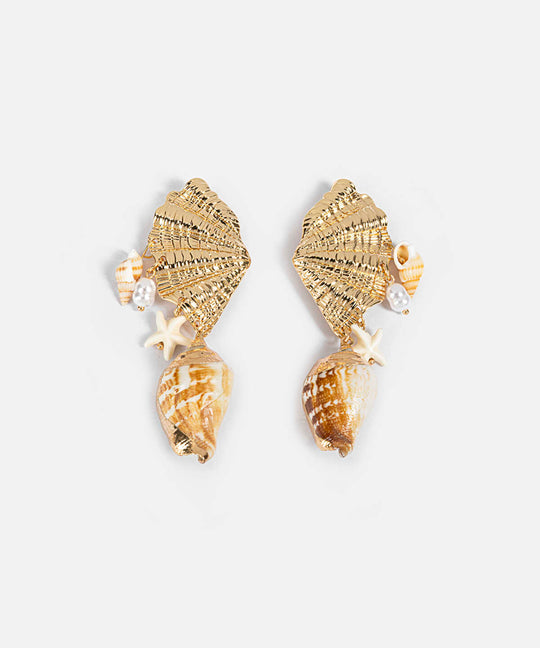 Seashell Dangle Earrings