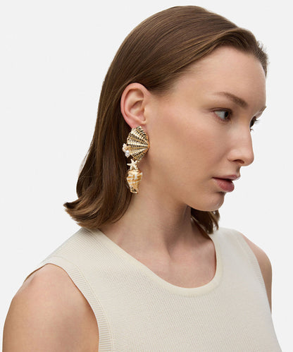 Seashell Dangle Earrings