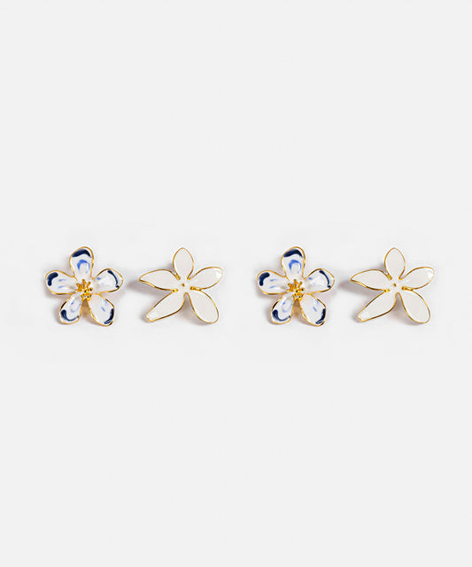 Pack of 2 Floral Earrings