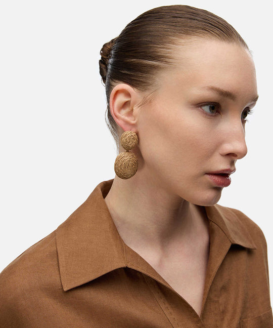 Raffia Dangle Earrings