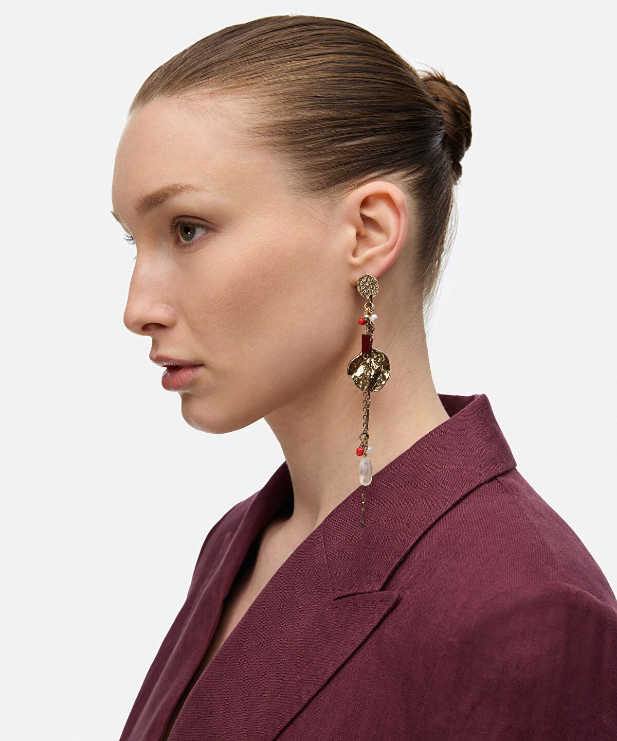 Zoomed Mixed Beaded Dangle Earrings
