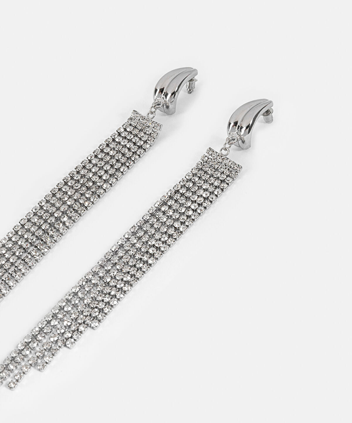 Zoomed Rhinestone Dangle Earrings